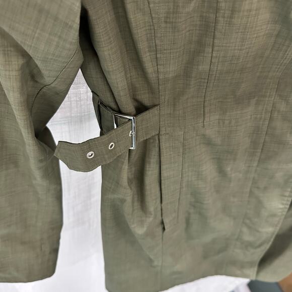 The North Face, Women's Size Small-Dry Vent Laney Olive Trench Coat - Picture 4 of 6
